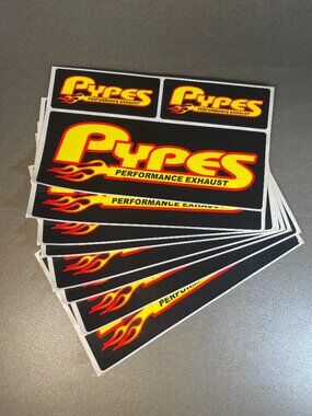 Pypes Performance Exhaust decals- Set of 8 (69)